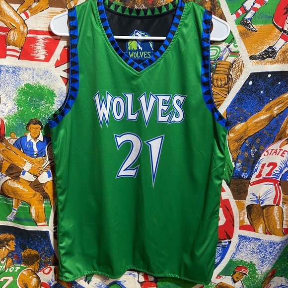 Vintage Other - Vintage Minnesota Timberwolves Kevin Garnett Reversible Basketball Jersey